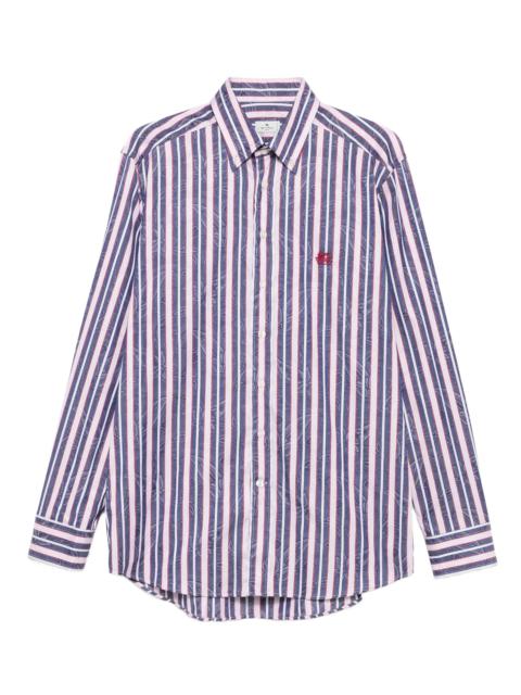 Etro Etro Striped Floral Shirt