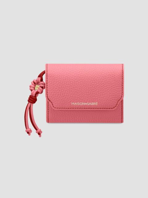 MAISON de SABRÉ Women's Bloom Edition Leather Trifold Wallet - Candy Brick