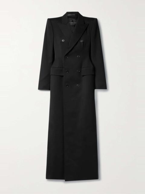 BALENCIAGA Hourglass double-breasted wool-twill coat | REVERSIBLE