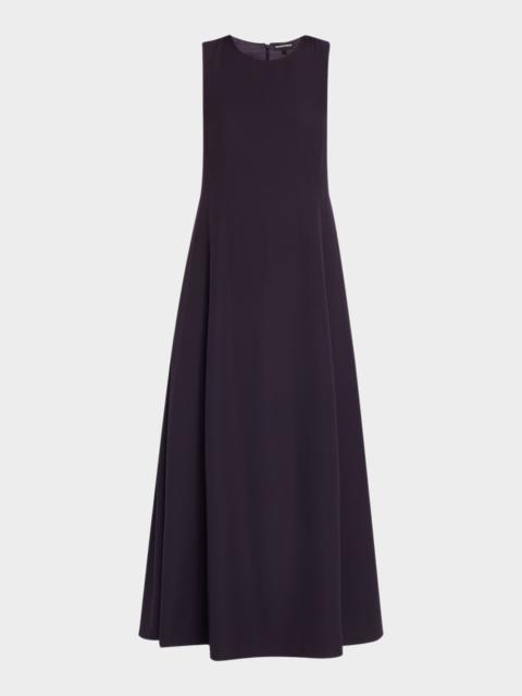 EMPORIO ARMANI Sleeveless A-Line Cady Maxi Dress