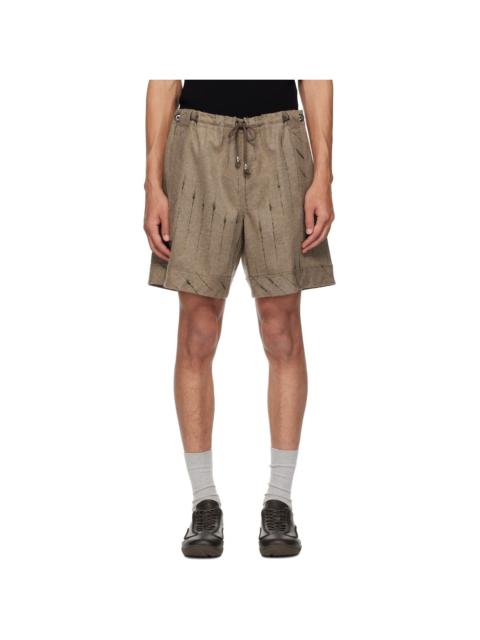 Kiko Kostadinov Beige Kyan Shorts