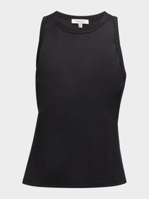Lafayette 148 New York Swiss Cotton Rib Racerback Tank