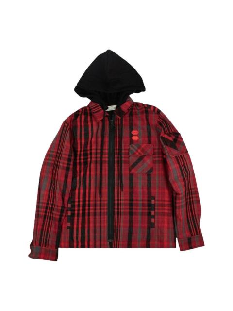 Off-White Off-White Layered Flannel Shirt 'Red' OMGA061E19E230022010