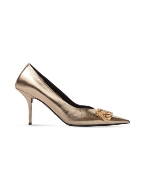 Women's Square Knife Bb 80mm Pump  in Gold