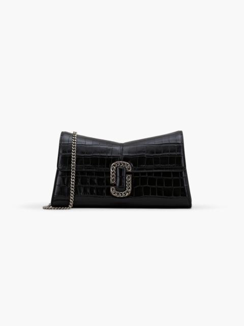THE CROC-EMBOSSED ST. MARC CONVERTIBLE CLUTCH