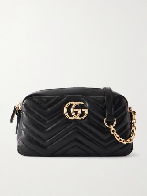 GUCCI Gg Marmont Quilted Leather Shoulder Bag