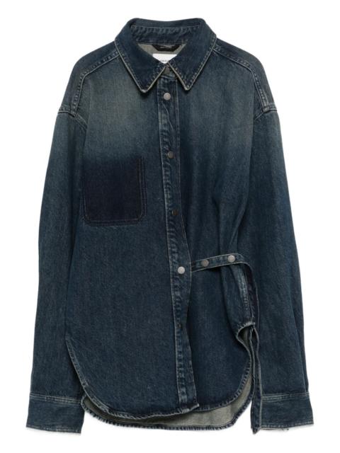 HAIKURE Bella belt pocket shirt