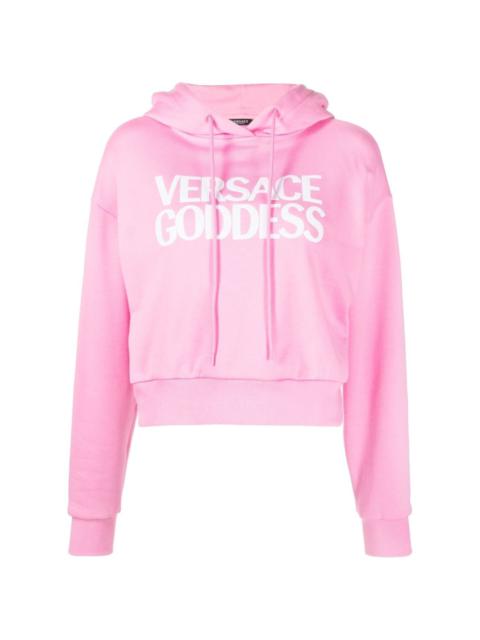 VERSACE Versace Goddess logo hoodie