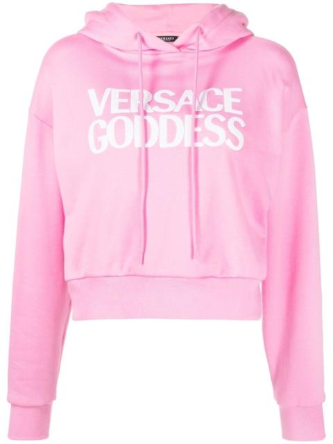 Versace Goddess logo hoodie