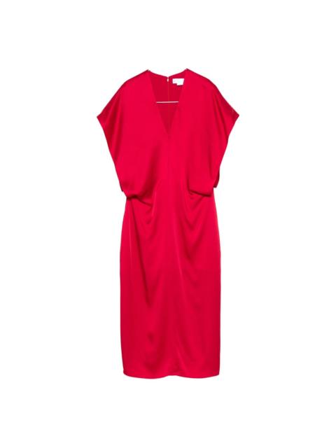 satin midi dress