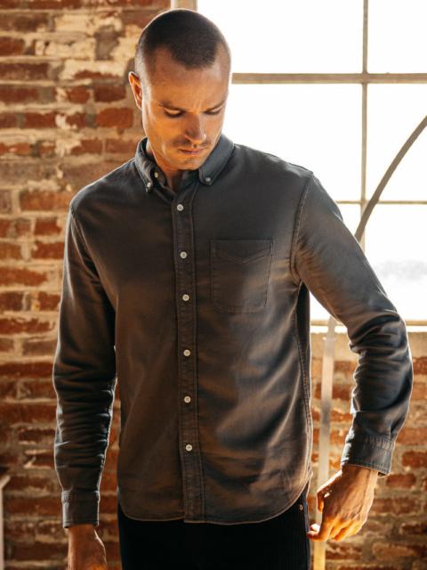 HIROSHI KATO The Tack Double Weave Dobby Stretch - Charcoal