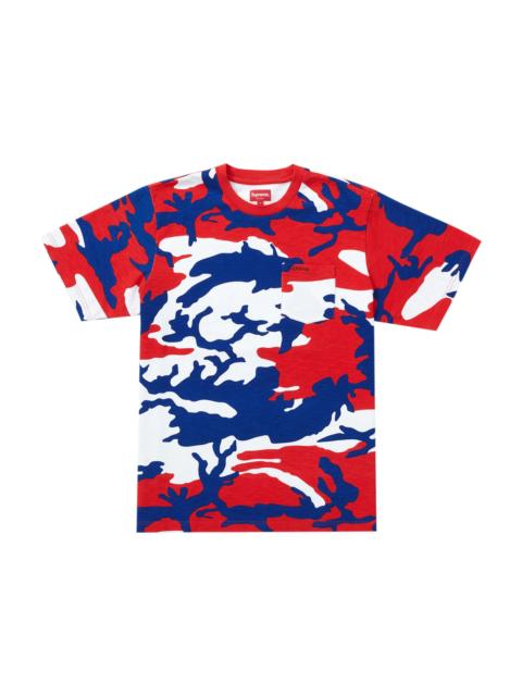 Supreme S/S Pocket Tee (SS22) Red Camo