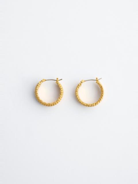 & Other Stories Chain-Inspired Brass Hoops