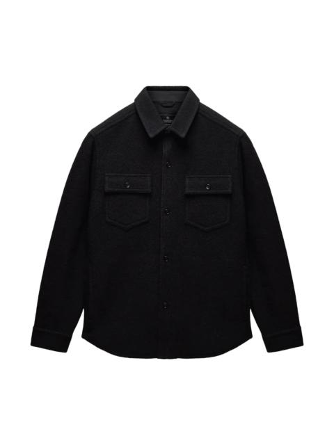 Reigning Champ Boiled Wool Warden Overshirt Black