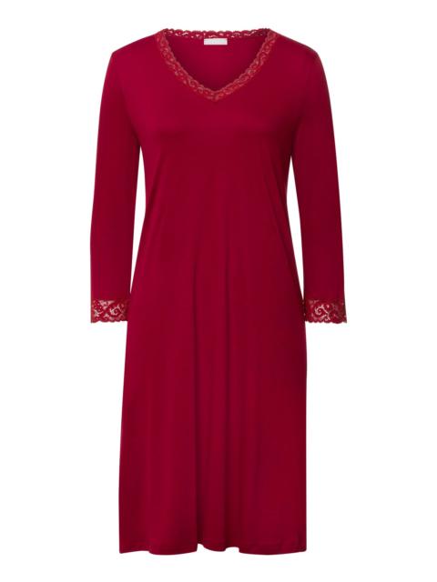 HANRO Moments Lace Trim Cotton Nightgown