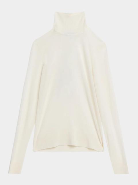 NILI LOTAN Larkin Merino Wool Turtleneck Sweater