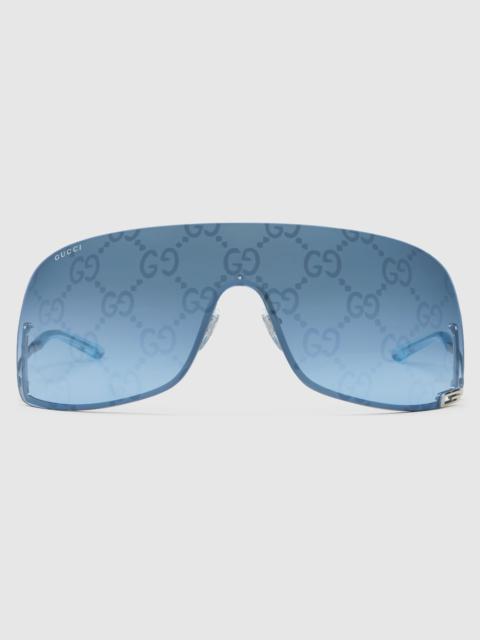 GUCCI Mask-shaped frame sunglasses