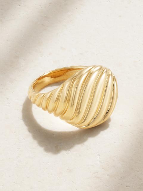 DAVID YURMAN Cable 18-karat Gold Signet Ring