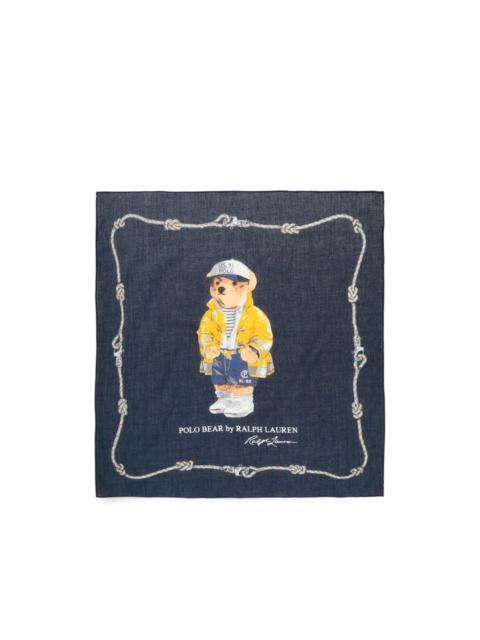 Polo Ralph Lauren Polo Bear rope-print scarf