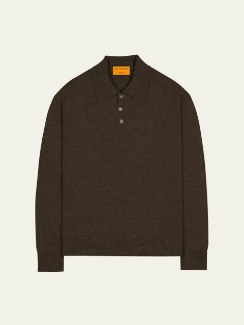 GUEST IN RESIDENCE Men's Heavy Gauge Cashmere Polo Sweater