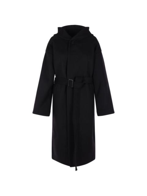 Rick Owens Tower hooded belted coat