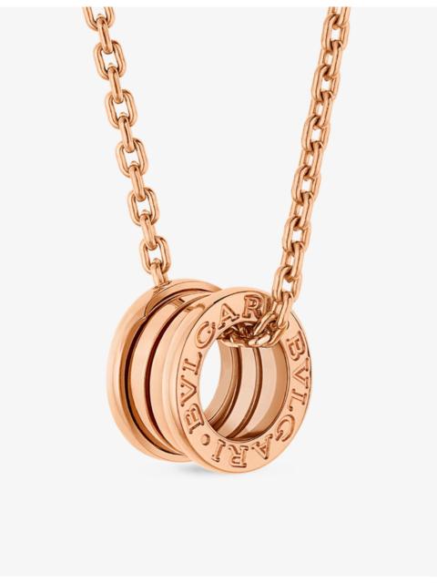 BVLGARI B.zero1 18ct rose-gold pendant necklace