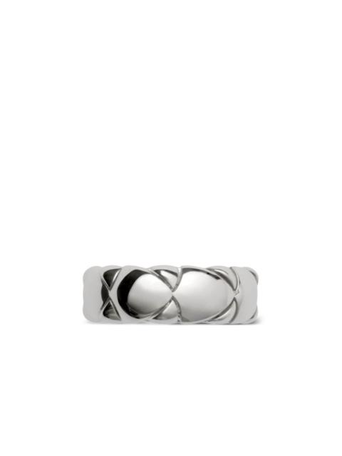 Shield Segment sterling silver ring