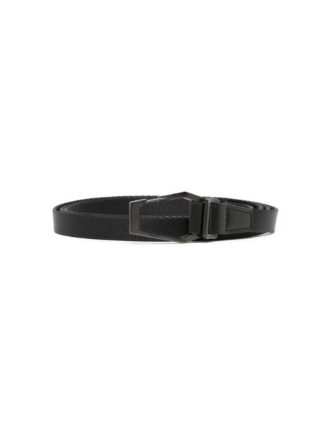 Julius logo-buckle strap belt