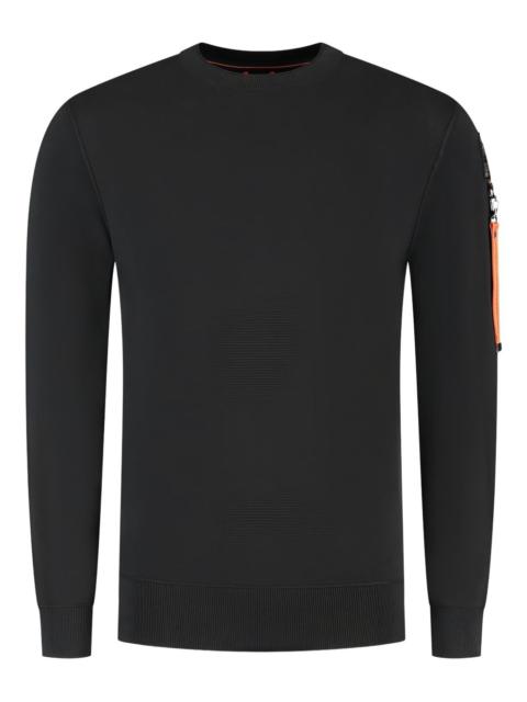 PARAJUMPERS logo-patch crew-neck sweater