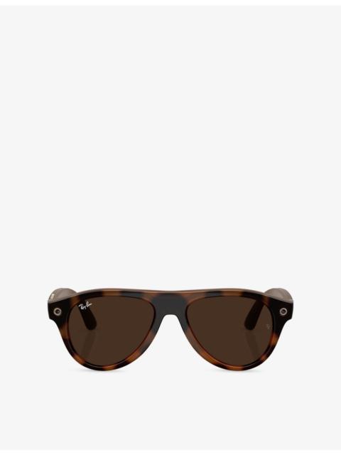 Ray-Ban RW4016 Aviator-Frame Injected Meta AI Glasses