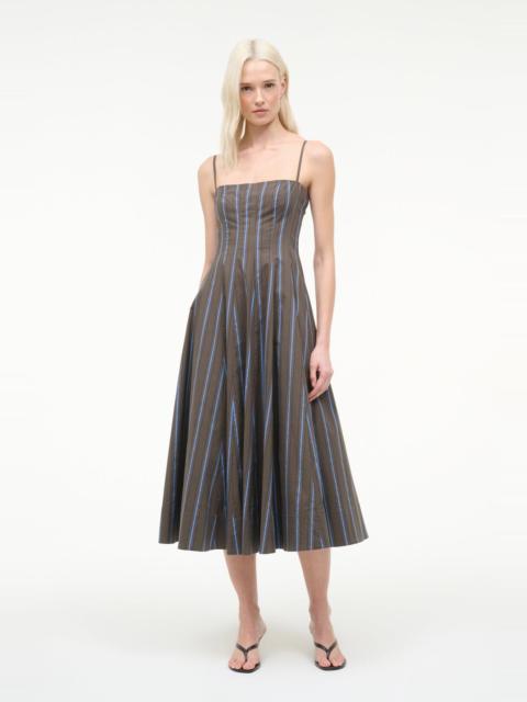 STAUD STAUD WYLIE DRESS HUNTINGTON STRIPE