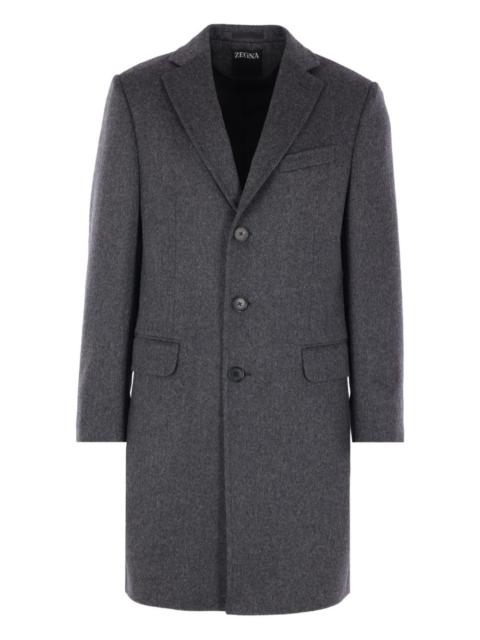 ZEGNA single-breasted buttoned coat