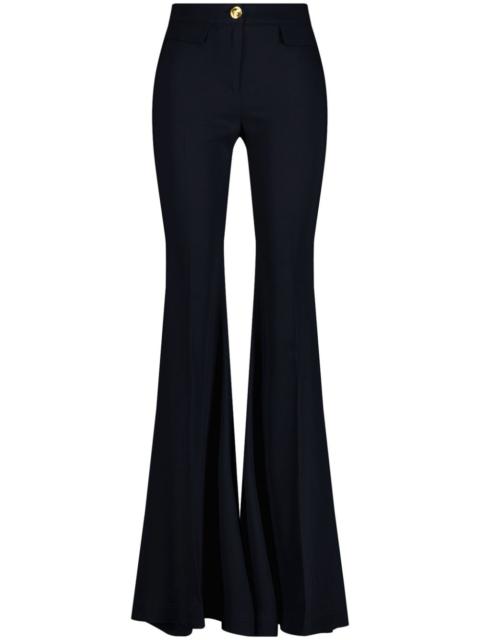 GIAMBATTISTA VALLI crepe-texture flared trousers