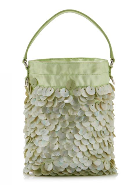 STAUD Lila Embellished Mini Bag green