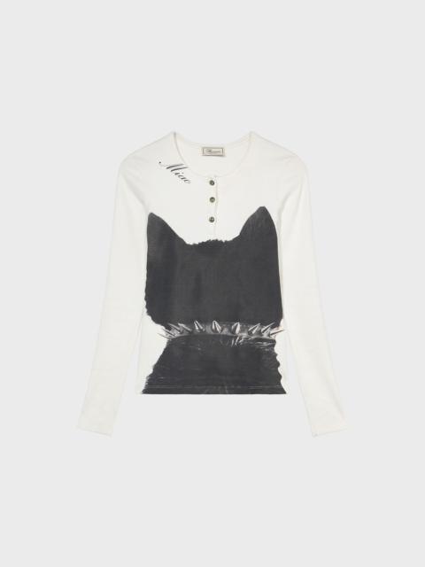 Blumarine PRINTED JERSEY SWEATER