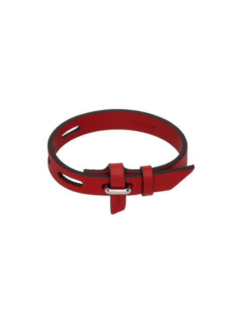 Red Lettering Bracelet