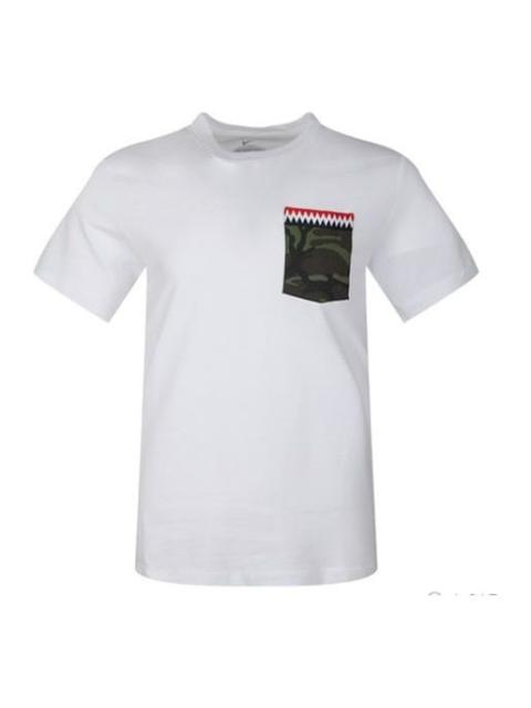Nike Nike Athleisure Casual Sports Pocket Short Sleeve White CJ6197-100