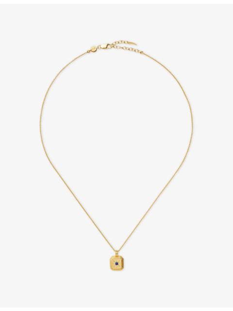MISSOMA September Birthstone 18ct Gold Vermeil Plated Sterling Silver Pendant Necklace