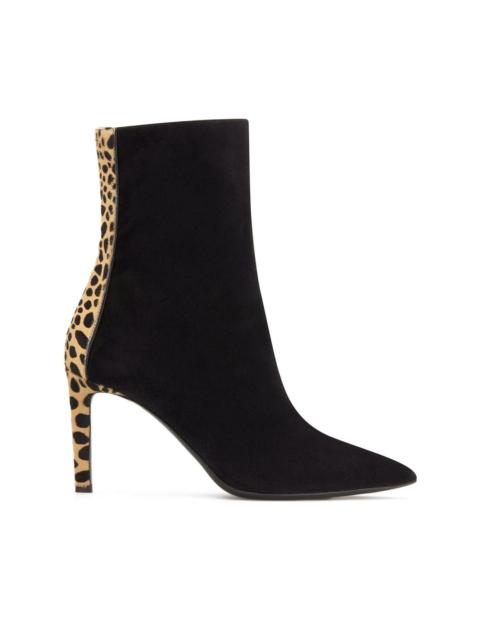 Amal leopard-print panel boots