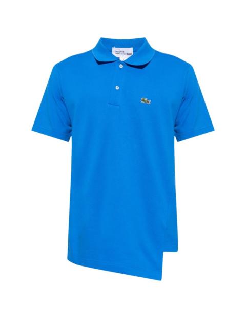 Comme des Garçons SHIRT x Lacoste 비대칭 코튼 폴로 셔츠