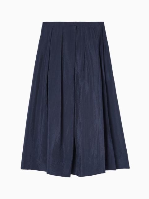 EMPORIO ARMANI TECHNICAL CREPON SKIRT