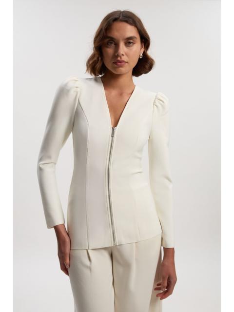 KAREN MILLEN Fitted Figure Form Zip Through Jacket