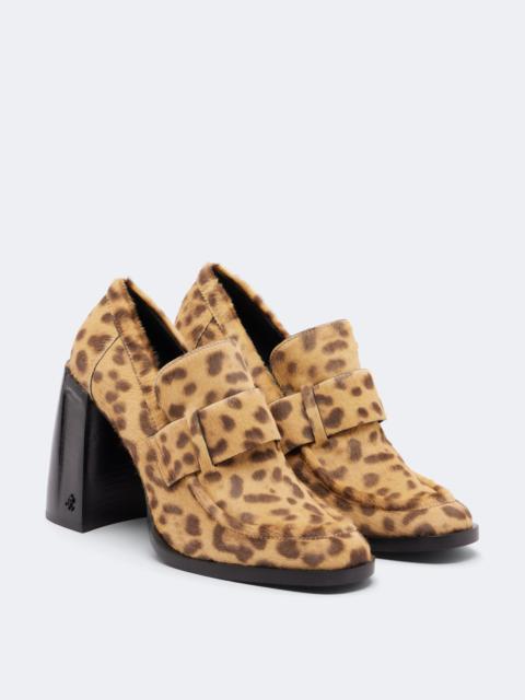 JIMMY CHOO Tylor leopard-print calf hair loafer pumps