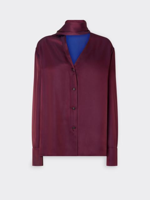 Ferrari Two-Tone Satin Shirt