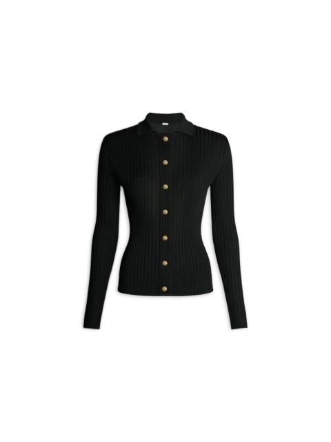 Balmain Buttoned ribbed knit cardigan
