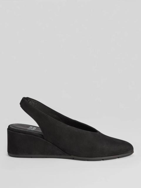 EILEEN FISHER Devi Tumbled Nubuck Leather Slingback
