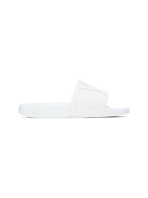 Valentino White Coolside Pool Slides