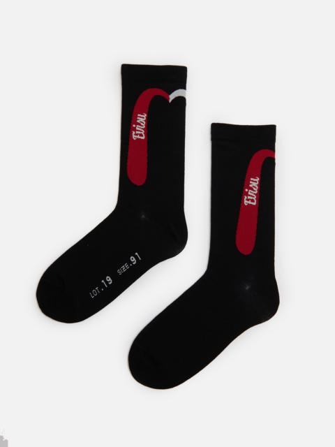 EVISU DAICOCK JACQUARD LONG SOCKS