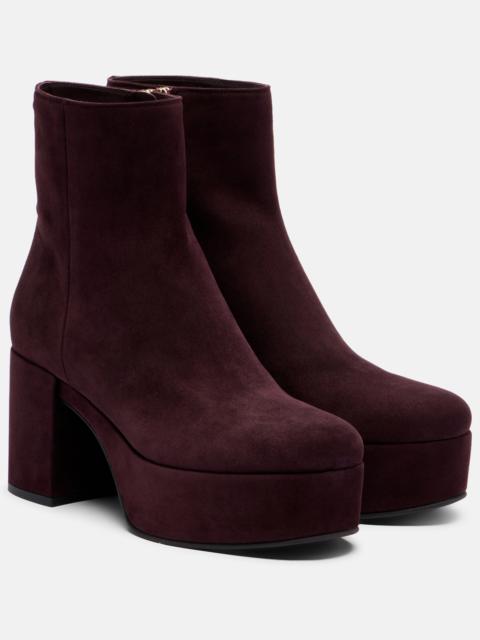 Gianvito Rossi Sally suede ankle boots