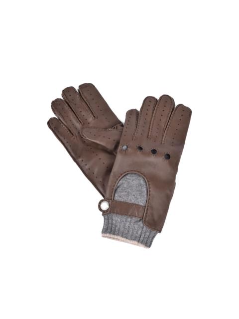 Brunello Cucinelli perforated leather gloves